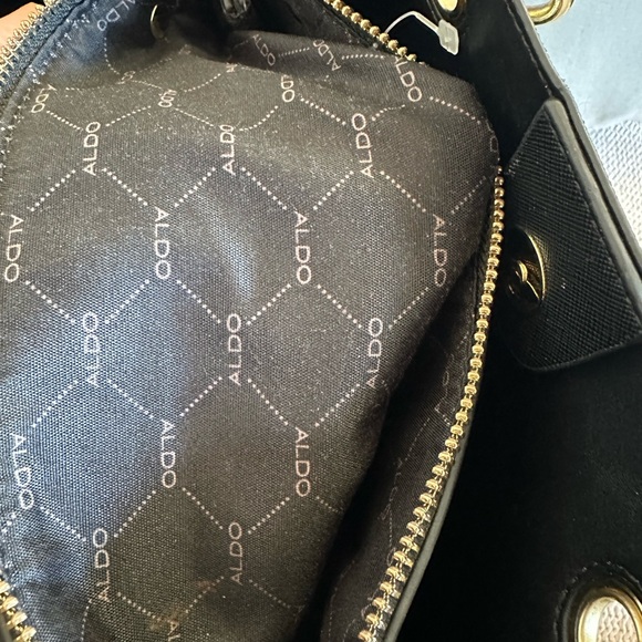 ALDO Elegant Black Tote with Gold Accents - Picture 11 of 11